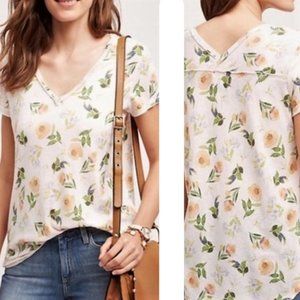 🍍3/$22 ANTHROPOLOGIE T.LA floral short sleeve tee